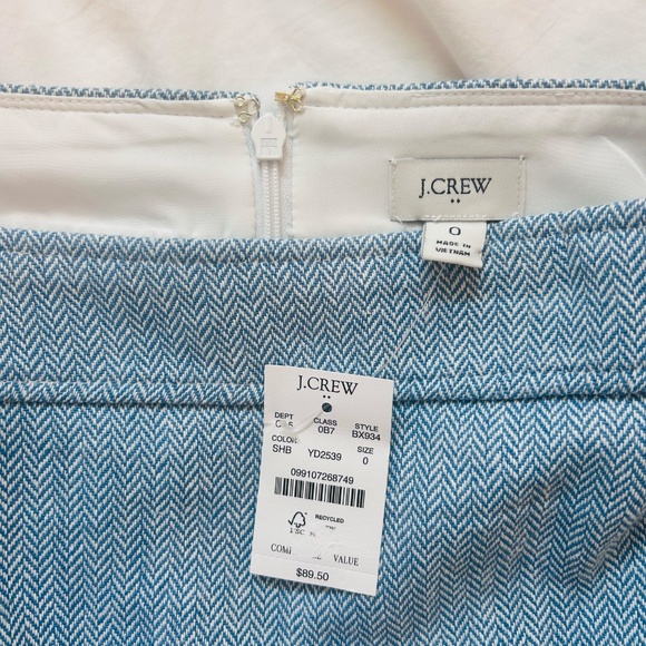 J.Crew Herringbone A-line Skirt - Picture 2 of 4